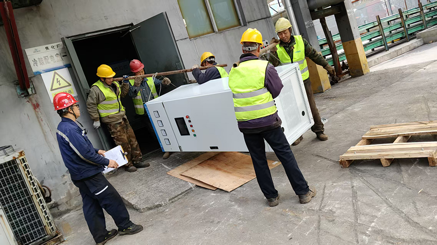 首钢长钢 双电捕焦升级改造，誉腾 防爆型变频电源 